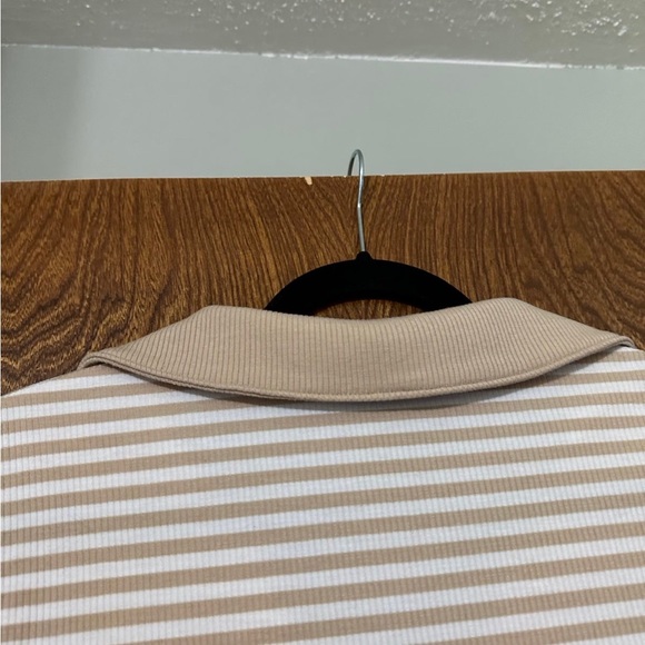 Lane Bryant Collared Striped Ribbed Tank - Picture 8 of 12